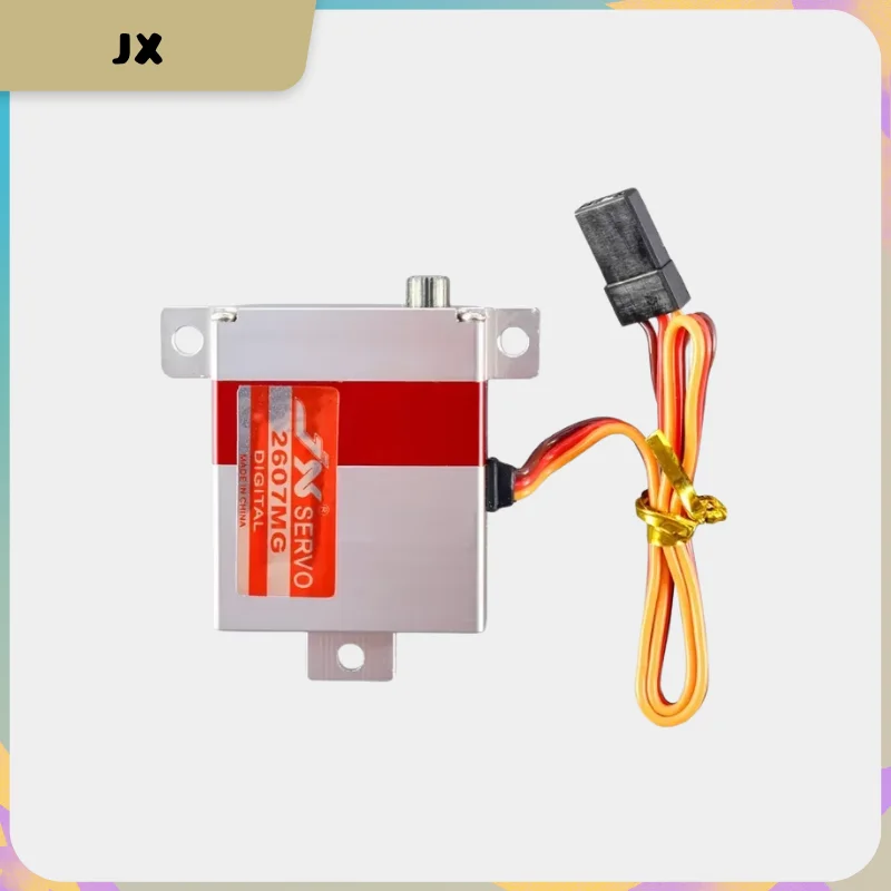 

JX Servo PDI2607MG 72 кг 013sec Цифровой металлический алюминиевый корпус Сервопривод крыла для радиоуправляемого дрона планера с двойным шарикоподшипником