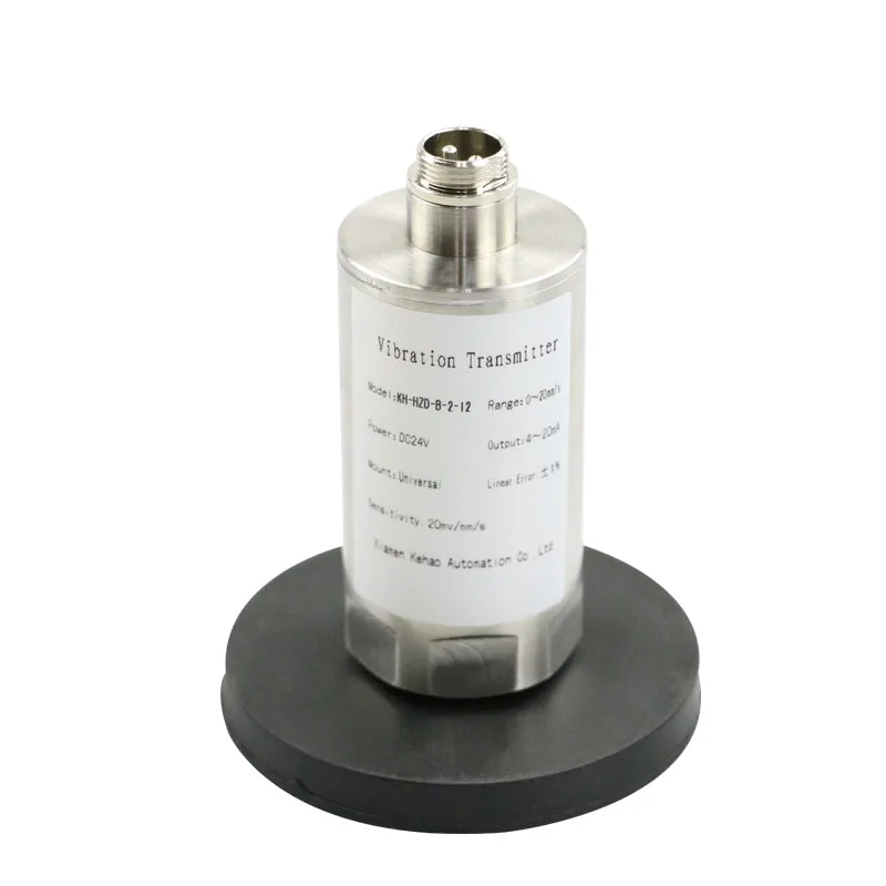 Mini 0-100/0-200/0-500um integrated 4-20mA industrial analog accelerometer ultrasonic wireless vibration sensor transmitter