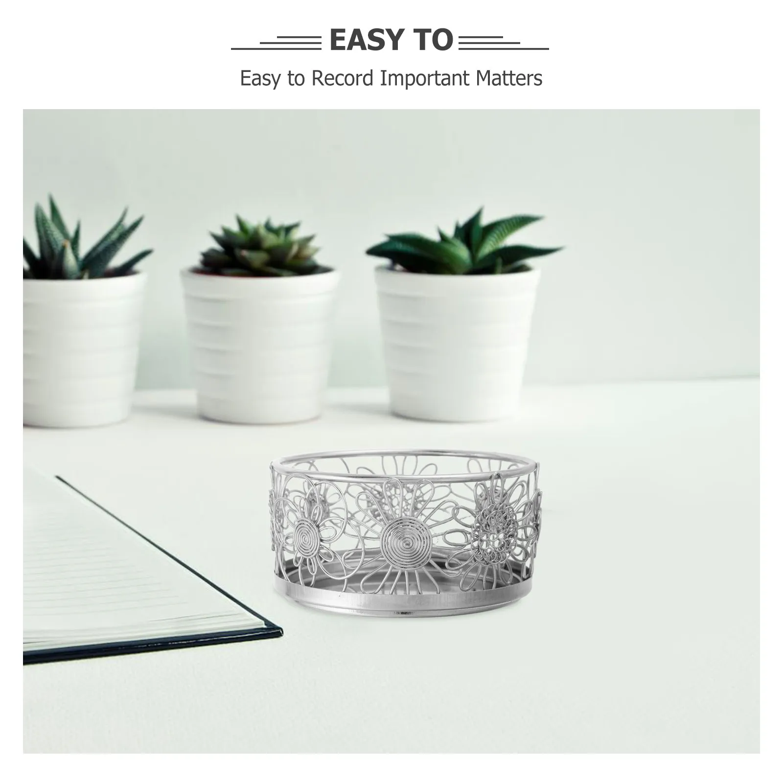 Holder Desk Desktop Organizer Office Clip Paper Storage Halloween Christmas New Year Desk Pen Holder Desk Pens Holder Metal