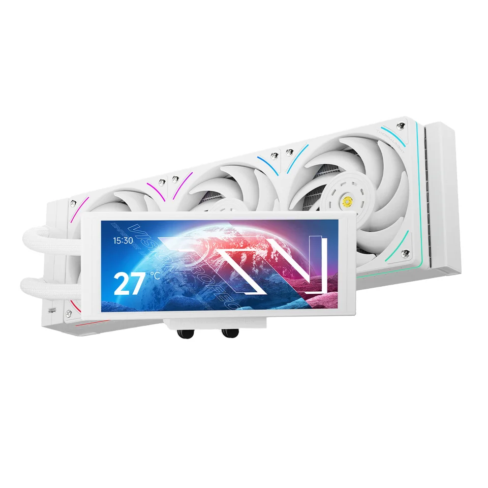 

Thermalright Trofeo Vision 360cm ARGB White Aio Coolerwith 6.86 Inches Lcd Screen 12cm CPU Cooling Fan Radiator Cooler Water