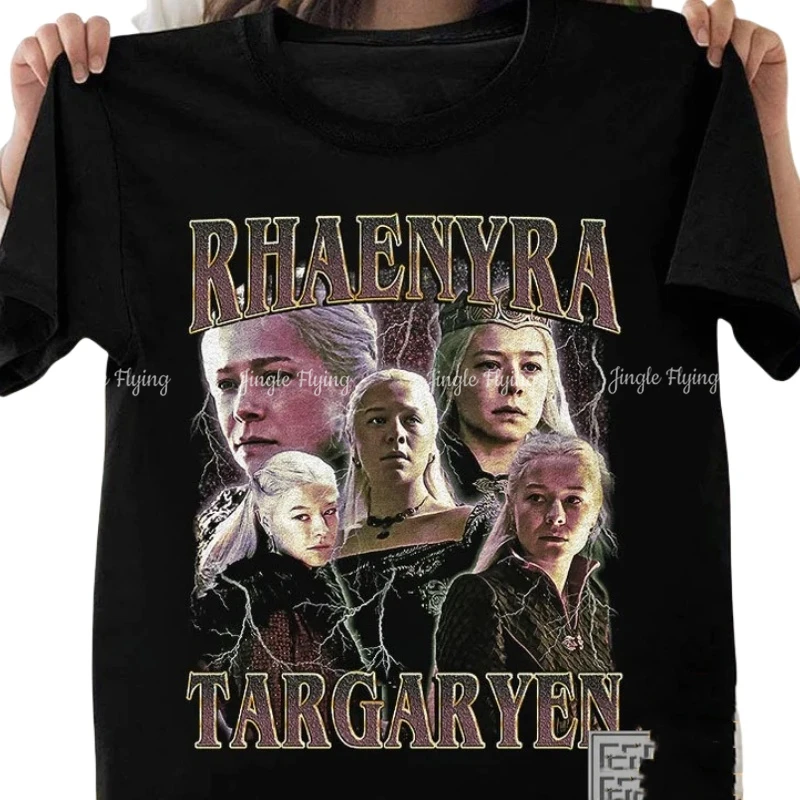 Rhaenyra Targaryen Vintage Unisex Shirt Printable Design Tribute Aesthetic Crewneck Sweatshirt