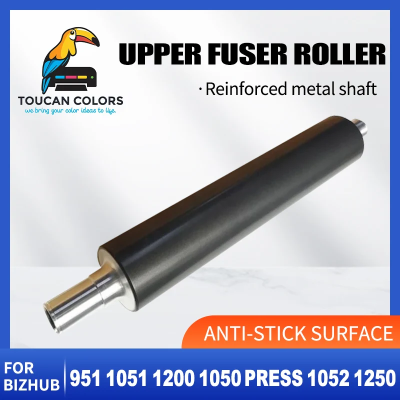 ToucanPrinter Upper Fuser Roller for Konica Minolta Bizhub 951 1051 1200 1050 Press 1052 1250 Copier Parts A0G6730411 BH951 BH10