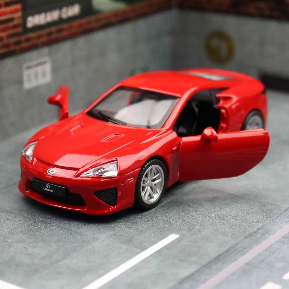 1/43 Lexus LFA Toy Car Model For Children MSZ Diecast Metal Vehicle Miniature Pull Back Collection Gift For Kid Boys Match Box