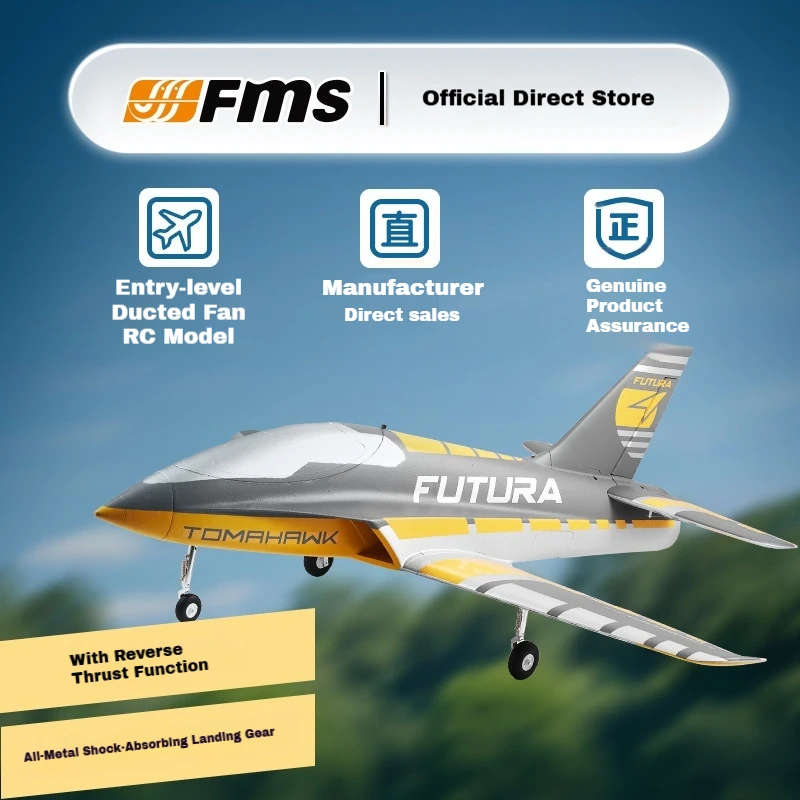 

Радиоуправляемый самолет FMS 64 мм Fortea, реалистичный канальный вентилятор, комплект радиоуправляемого самолета с фиксированным крылом - усовершенствованный реактивный EDF для начинающих, идеальный подарок для детей