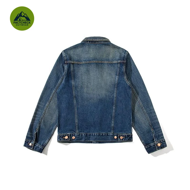 Picture 6: FACTCHECK EU US Size Luxury Quality Denim Jacket Stone Washed Dyed Vintage Work Street Men Denim Jacket