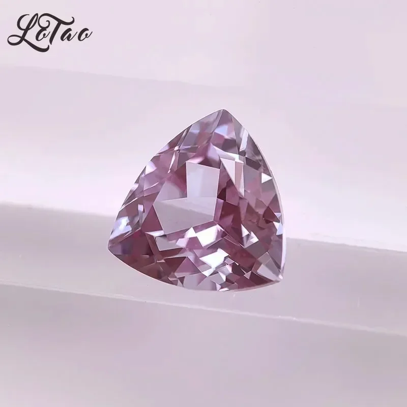 

High Quality Lab Grown Alexandrite Trillyon Shape Gemstone for DIY Advanced Jewelry Making Materials Selectable Certificate