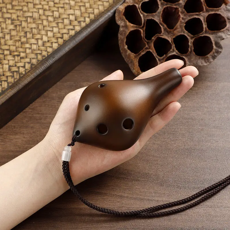 

6 Hole Ocarina Sound Healing Alto C Tone Ocarina Beginner Durable Resin Ocarinas Portable Meditation Orff Musical Instruments
