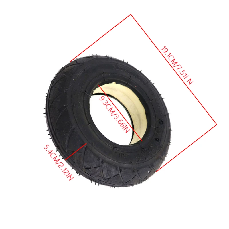 High-performance 200x50 PU filled solid tires designed for the Little Dolphin electric scooter model