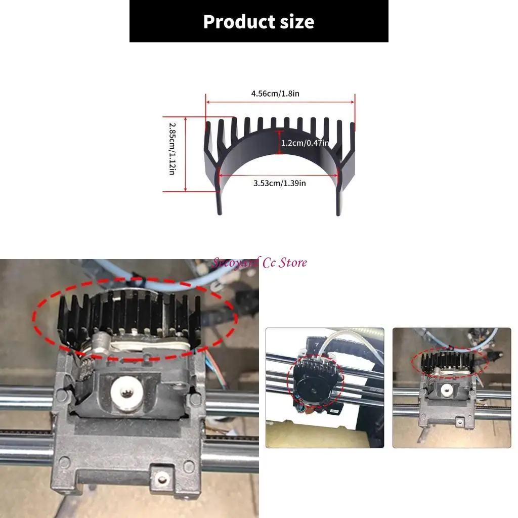 

36 мм шаговый двигатель, охлаждающий радиатор для K1 K1max K1C, двигатели 3D-принтера, алюминиевый радиатор, охлаждение экструдера