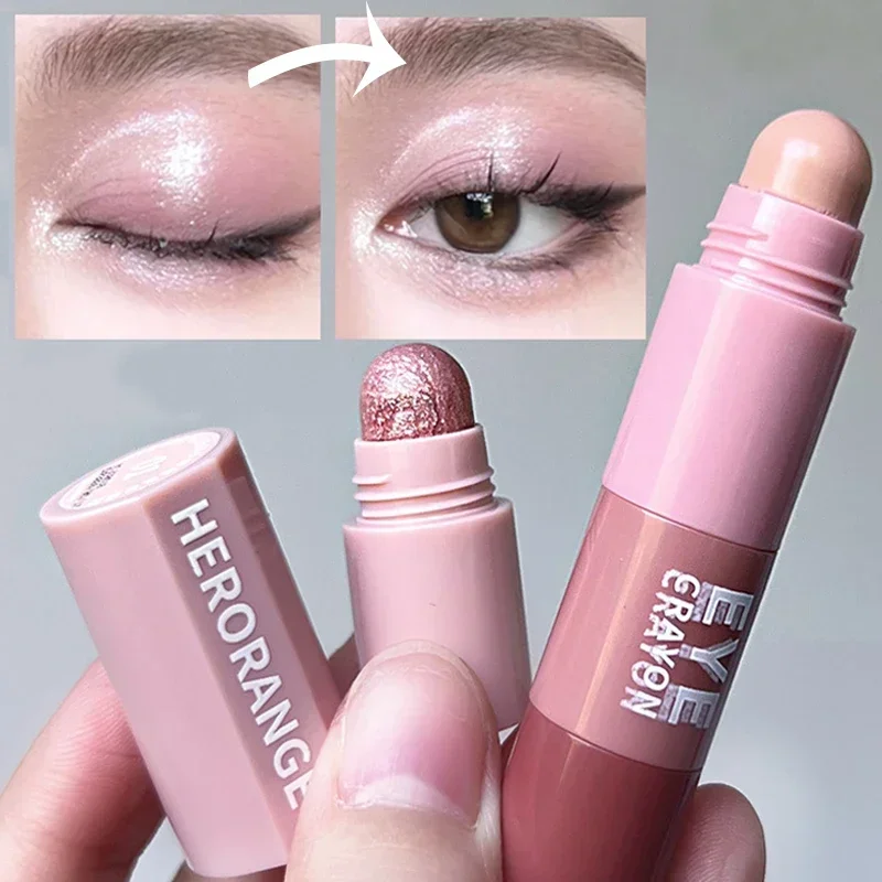 Shimmer rosa nude sombra lápis conjunto 4 cores em 1 perolado fosco destaque contorno sombra de olho lápis olhos beleza cosméticos