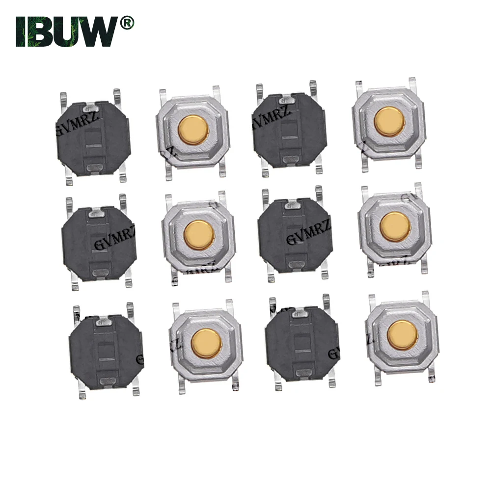 100PCS 4Pin 4*4*1.5mm Push Button Copper Head Keys Button 4X