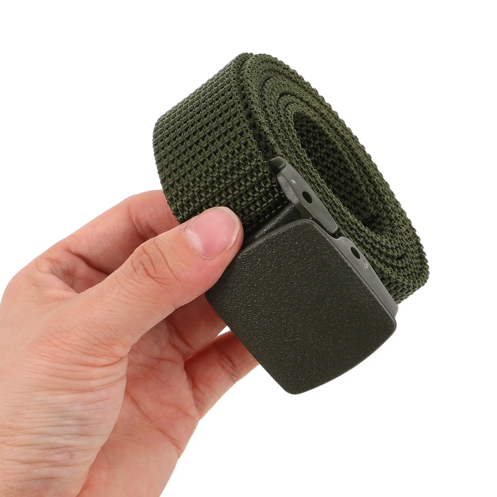

4Pcs Tactical Waist Belt Heavy Duty Nylon Canvas Outdoor Hiking Climbing Adjustable Utility Strap