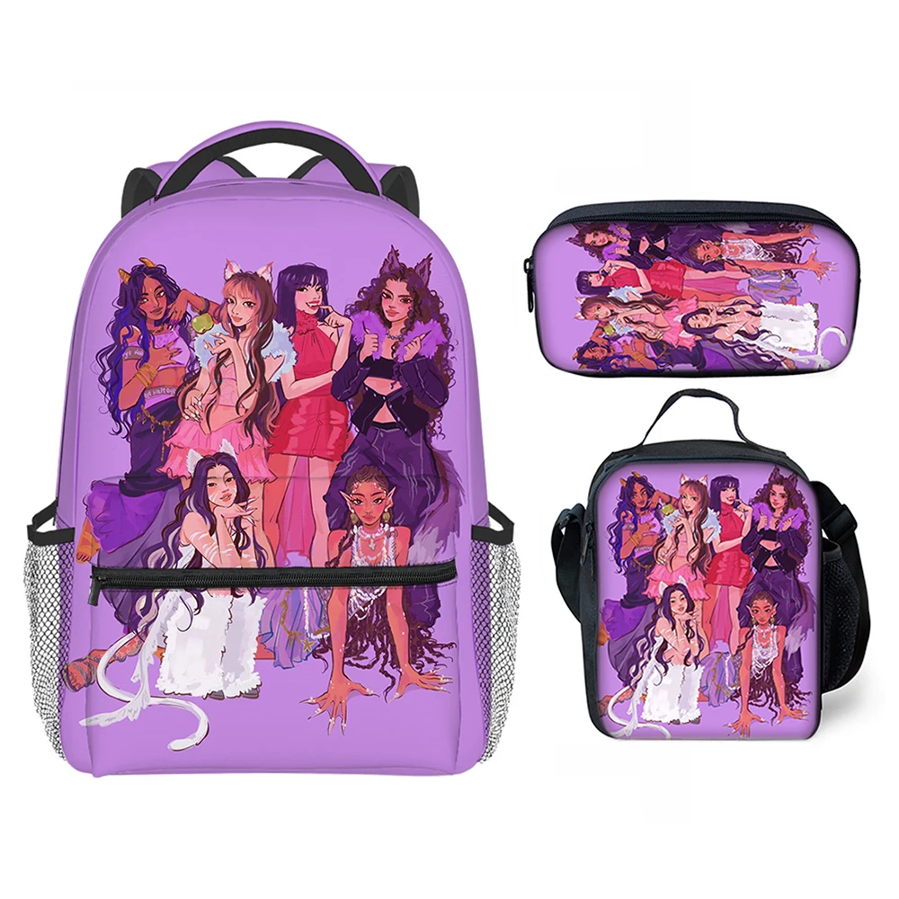 

Популярный забавный набор из 3 предметов в стиле хип-хоп с 3D-принтом: школьный рюкзак, сумка через плечо, сумка для обеда и пенал.