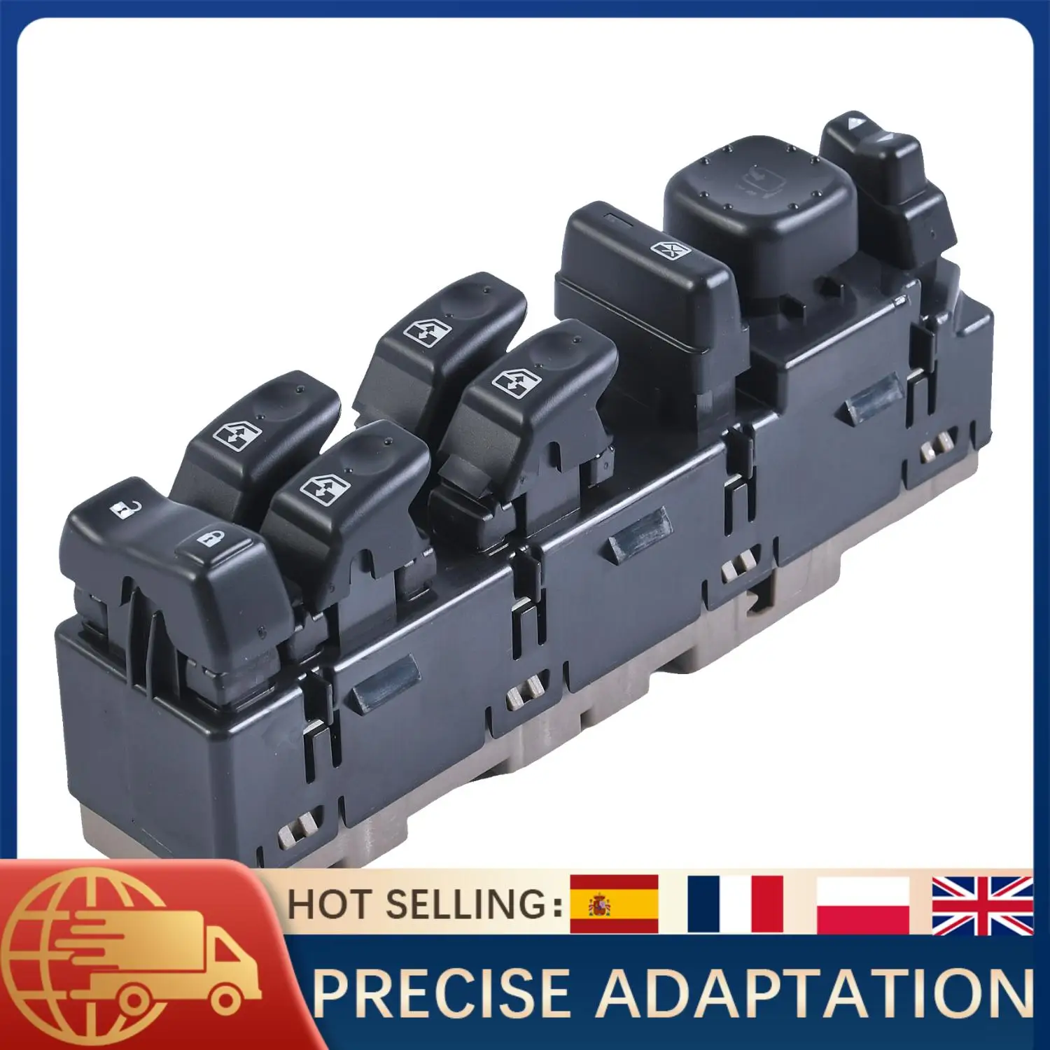 

Left Master Power Window Switch OE 15883319 For Chevy GMC Cadillac Hummer 2003-2007 Driver Side Control Replacement