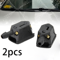 Brand New 2Pcs Car Windscreen Washer Wiper Blade Water Spray Jets Nozzles Mounted onto 8mm 9mm Arm Adjusted 4Way Upgrade