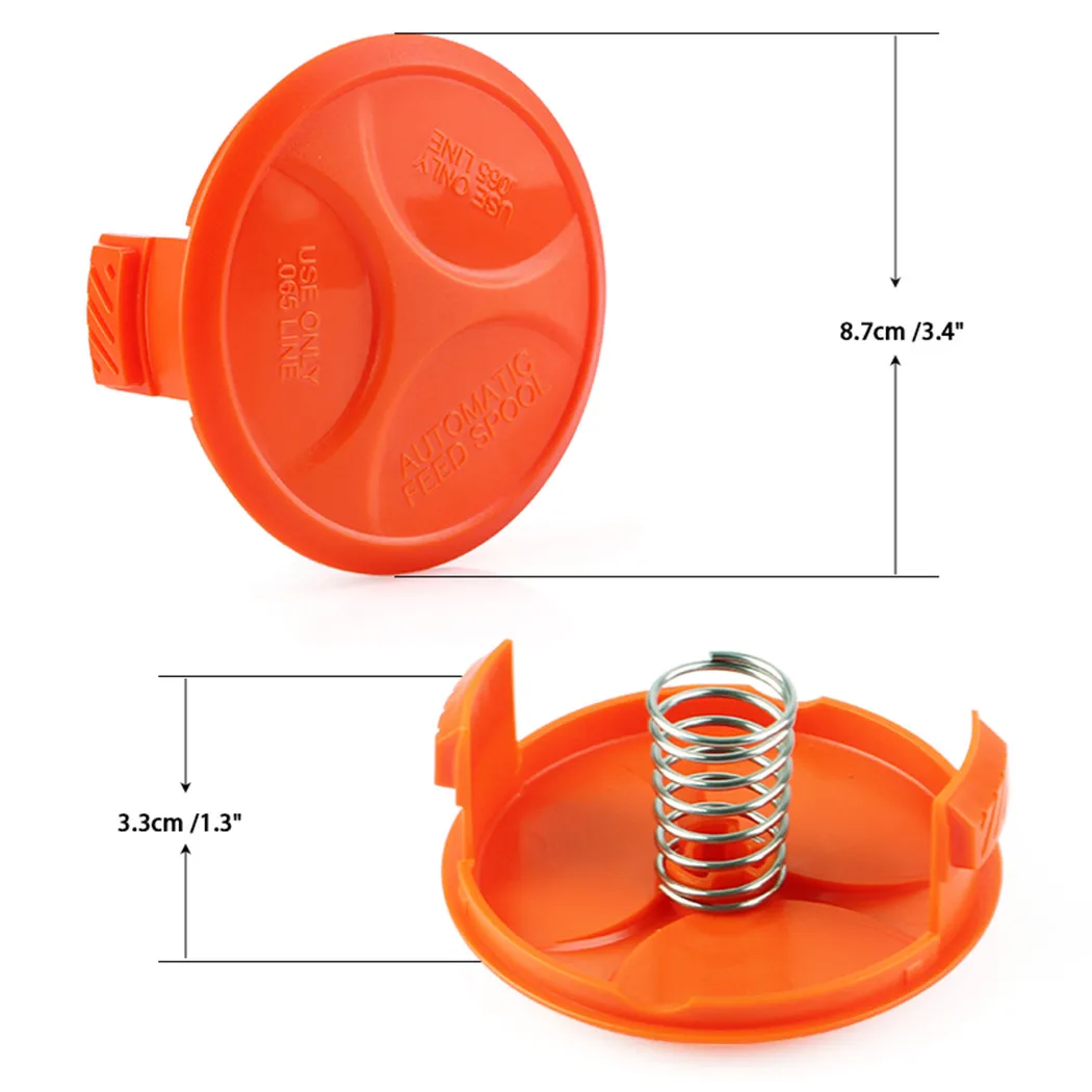 2 Pieces Spool Cap Covers For Lawn Mower Compatible with ST20C STC1855C STC55 BCASK8967D2 BDST5530CM Part Number For 38502203N
