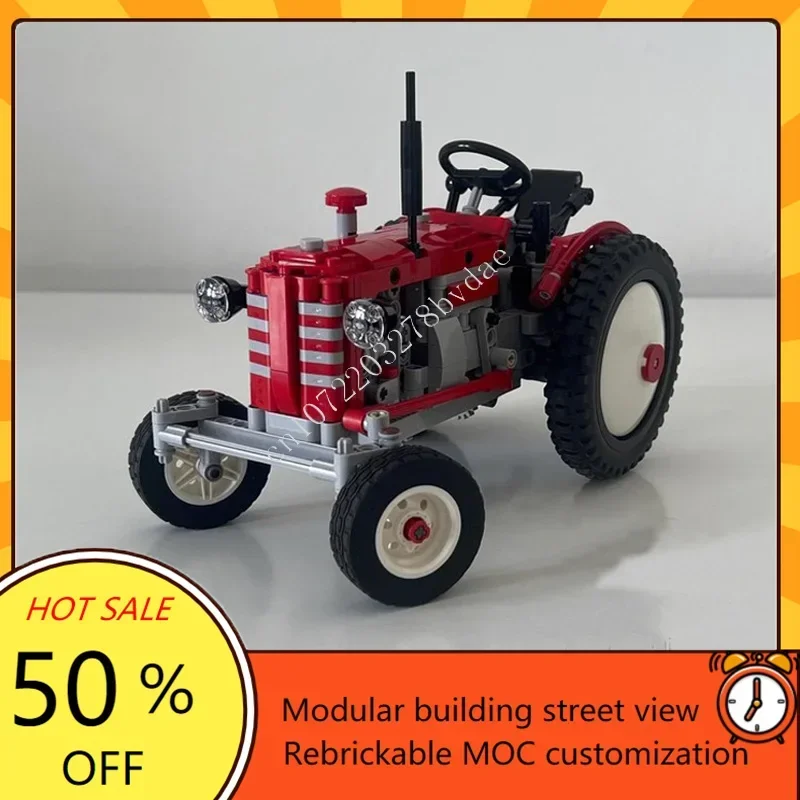 

595 шт. технические гонки Zetor 25K MOC автомобиль скорость автомобиля Champion Racer пользовательские пазлы образование творческий DIY день рождения Рождество мальчик