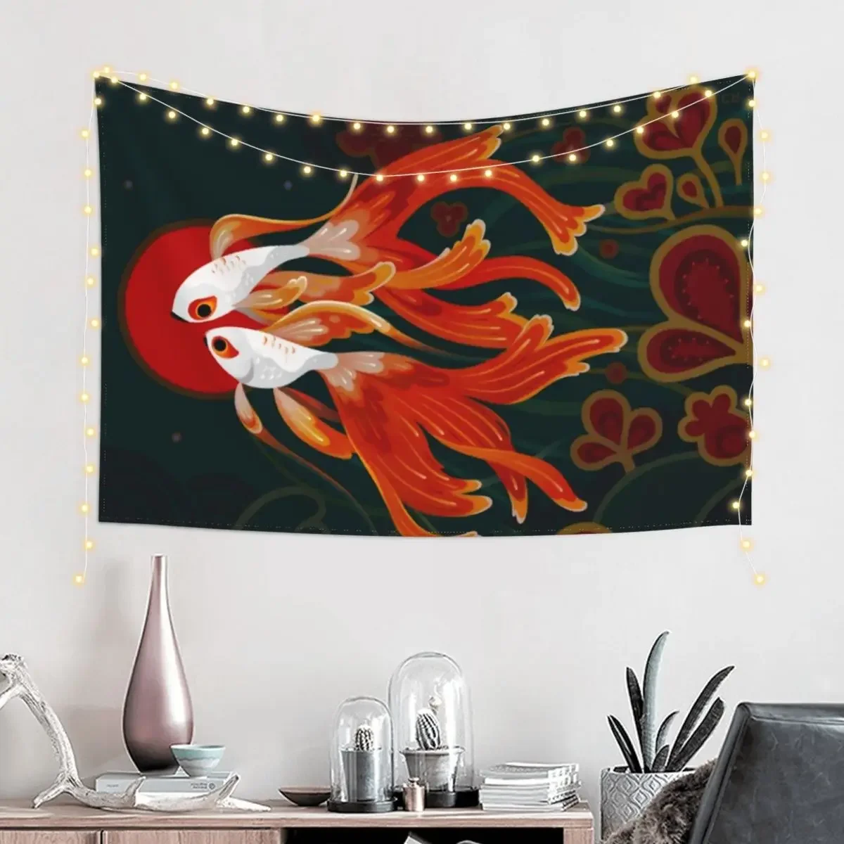 Two comets Tapestry Outdoor Decor Room Decorator Wallpaper Bedroom Tapestry