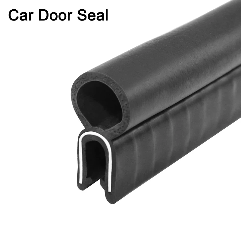 

Car Door Weather Stripping Auto Door Rubber Edge Trim Seal Strip Gasket with Top Bulb for Car Camper Boat RV Home Applications