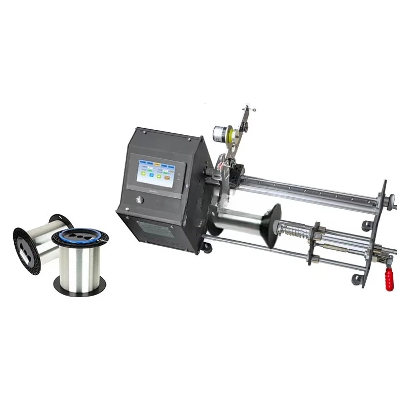 10km Length Roll Spool Max Width 260mm Diameter 150mm Compatible for 0.025mm Wire FCW-10 Fiber Optic Coil Winding Machine