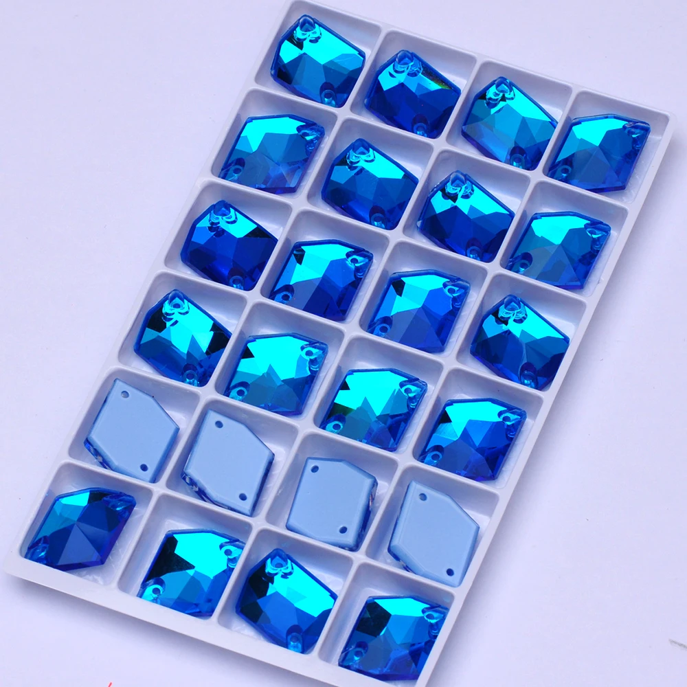 PUBRILEX Neon Cosmic Flatback Strasssteine zum Aufnähen, Glasperlen für DIY-Nähprojekte, Kristalle für Handarbeiten und Kleidungsdekoration – Detail 2