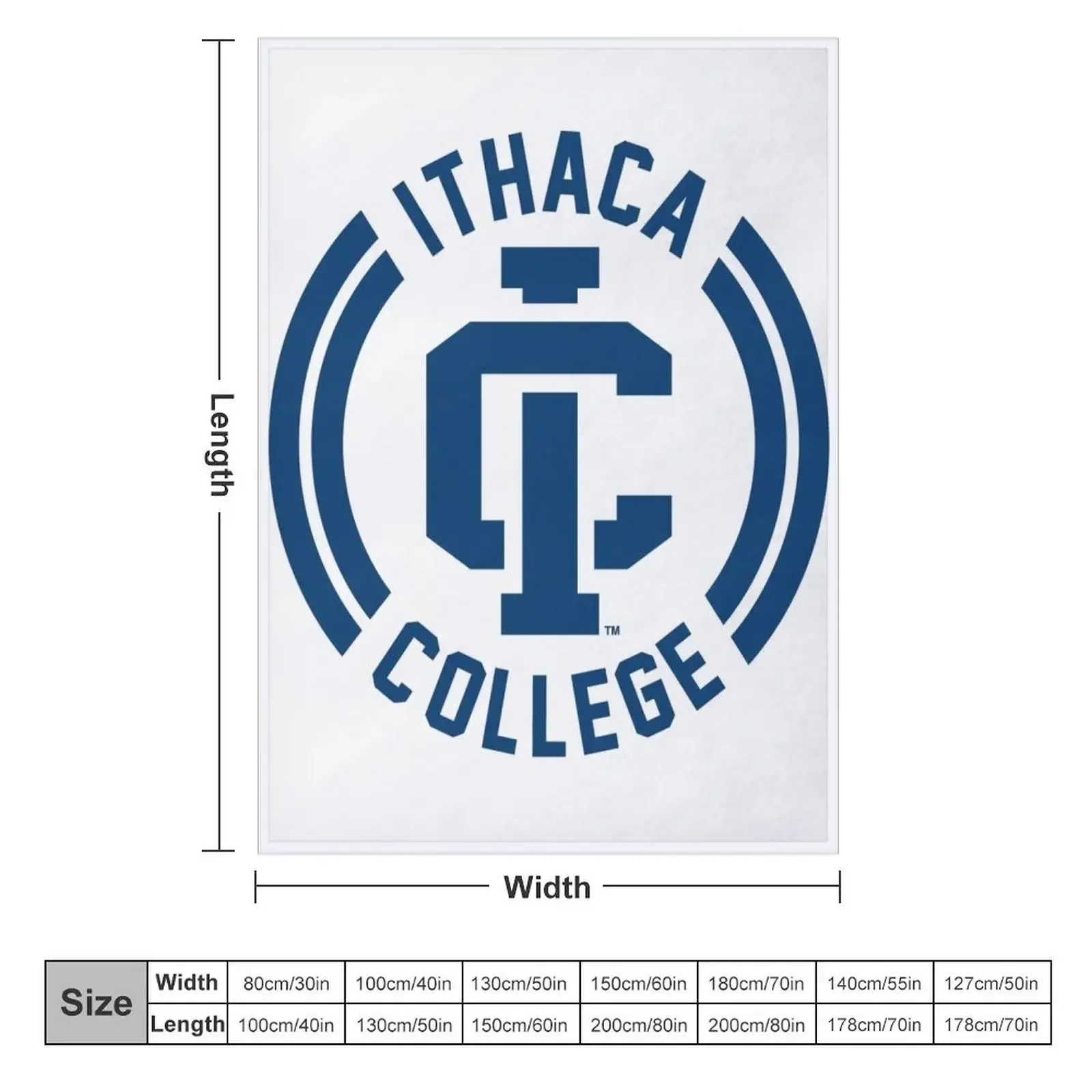 Ithaca College bombers Throw Blanket Luxury Brand Single christmas gifts Blankets