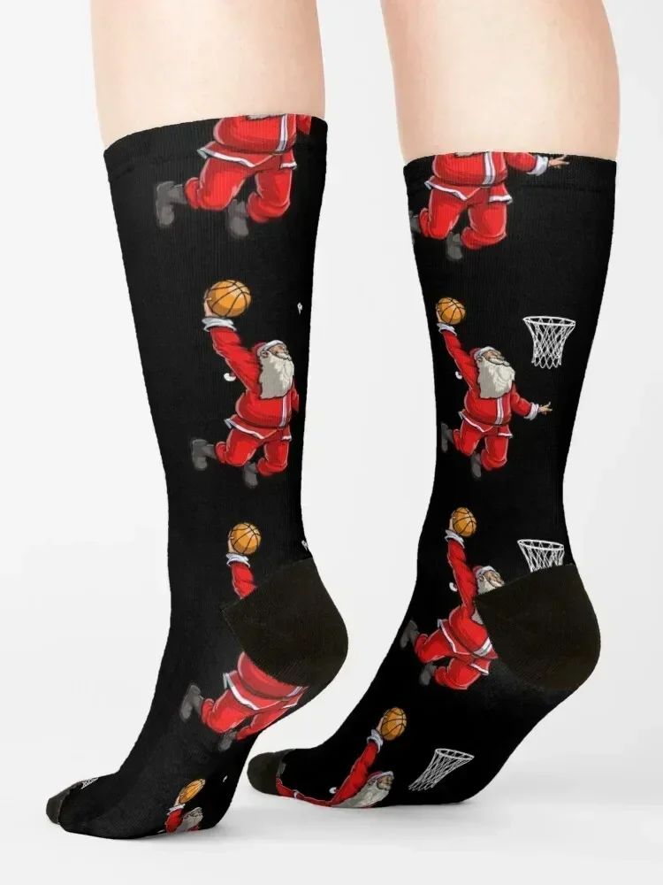 Santa Claus Dunk Socks winter sport christmas stocking Climbing Socks Ladies Men's