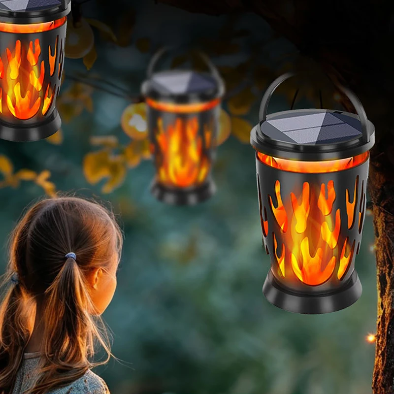 

2026 New Outdoor Solar IP65 Courtyard Light Flame Light Lawn Light Garden Decoration Landscape Atmosphere Light 28LED HOT