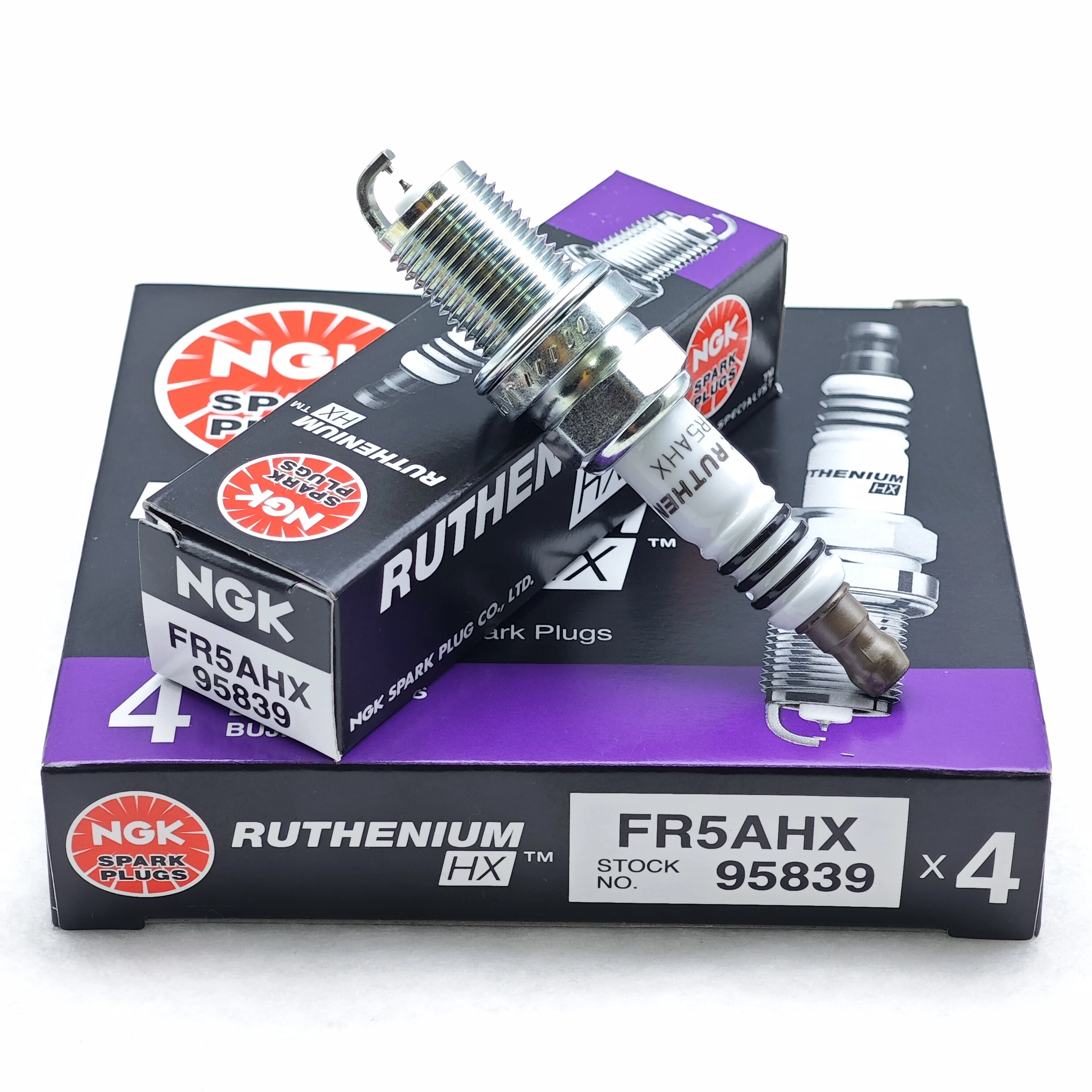

4pcs NGK Ruthenium Spark Plug FR5AHX 95839 Upgrade SK16R11 IK16TT IFR5T11 BKR5EIX-11 etc