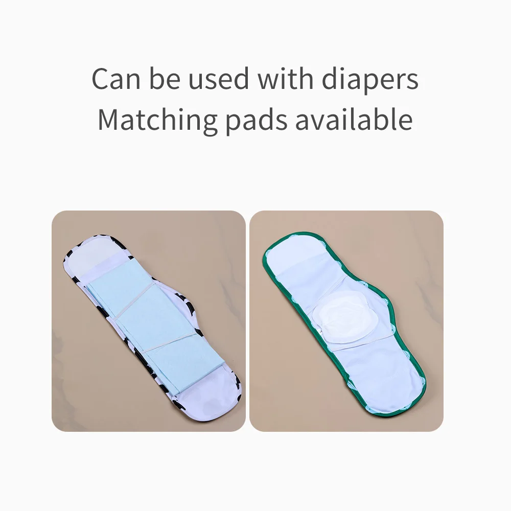 BIAI 1PC Reusable Male Dog Diaper Washable Male Dog Diaper Breathable Belly Bands for Male Dogs Wraps Fashion Dog Diaper Doggie view 4