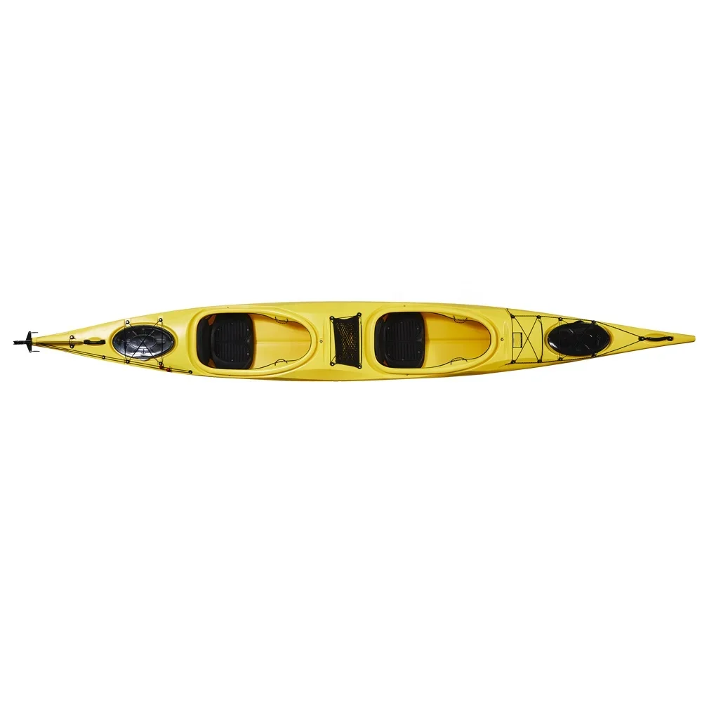 17FT 2 Persons Roto Molded Plastic Kayak Tandem Kayak Ocean Ship To The Port