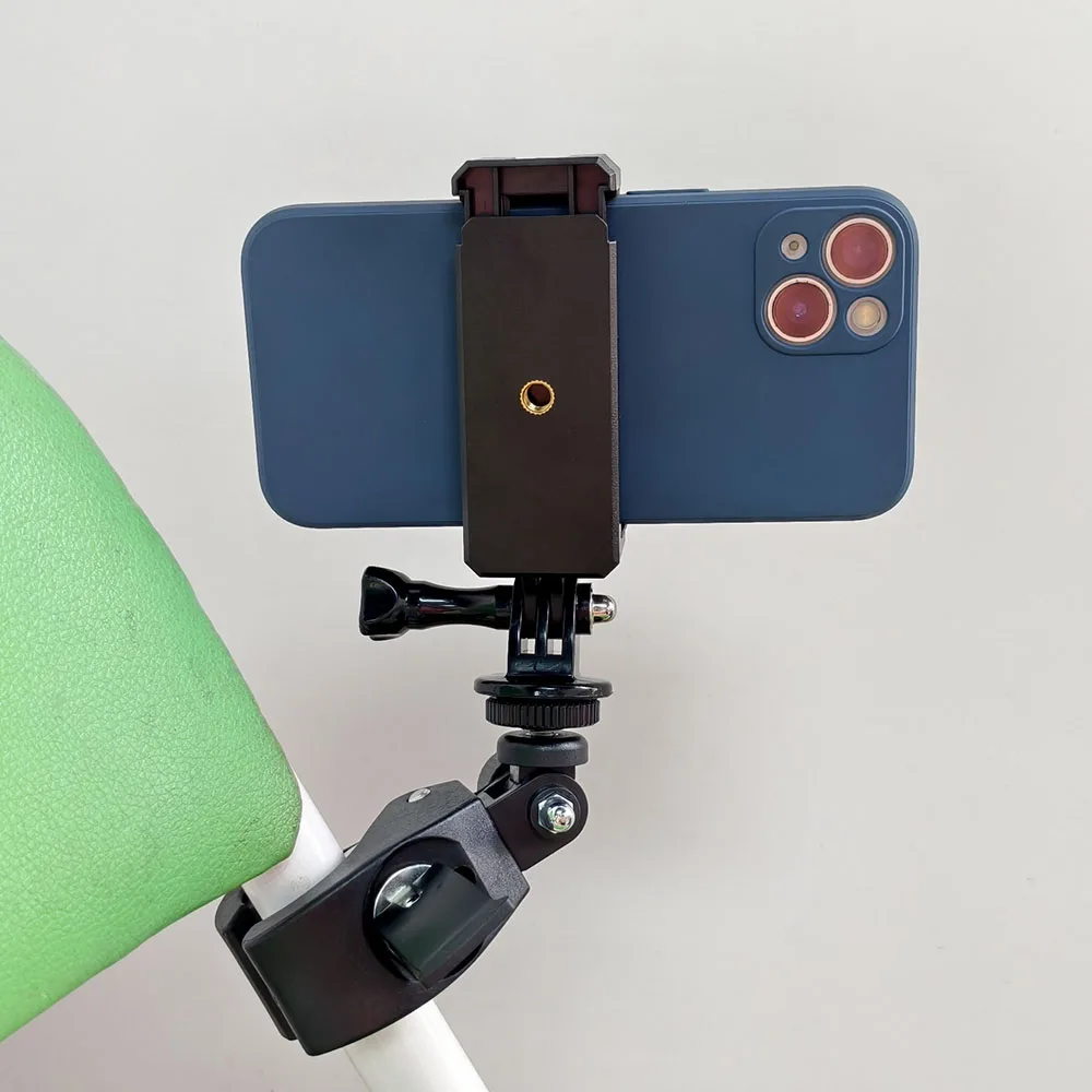 ماجيك قوي المشبك حامل هاتف عدة جبل ل Gopro بطل 13 12 11 10 9 8 7 6 5 أسود دراجة نارية المقود 360 درجة