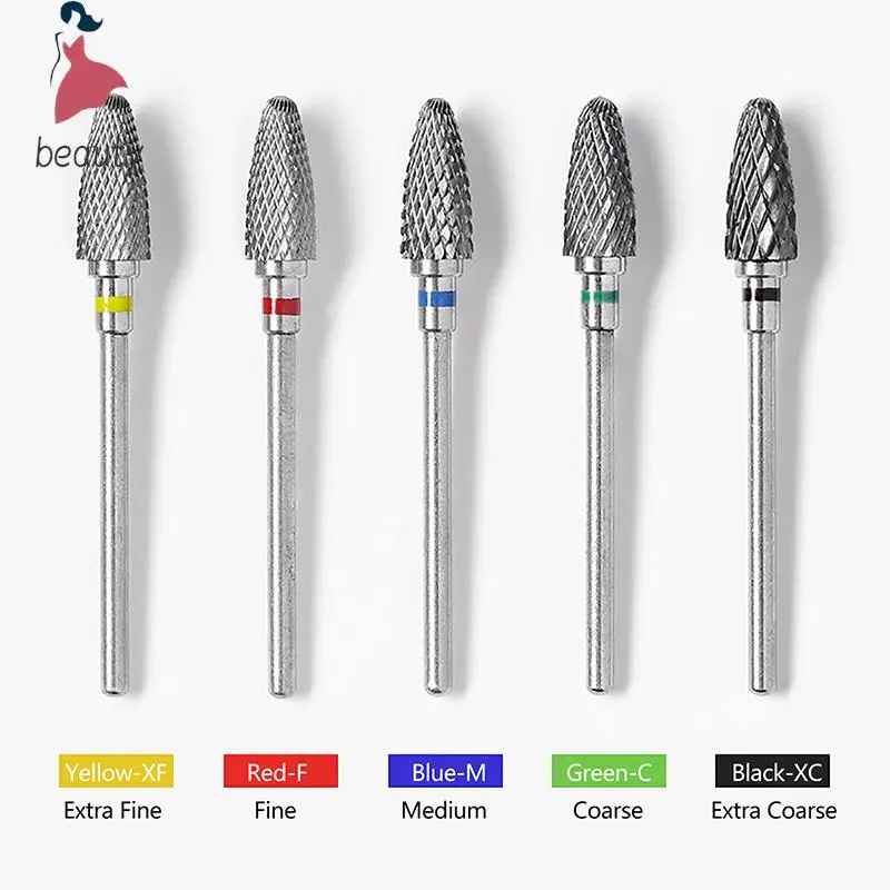 Tungsten Steel Milling Cutter para Manicure, brocas de unhas, limas de unhas elétricas, moinhos, acessórios Burr