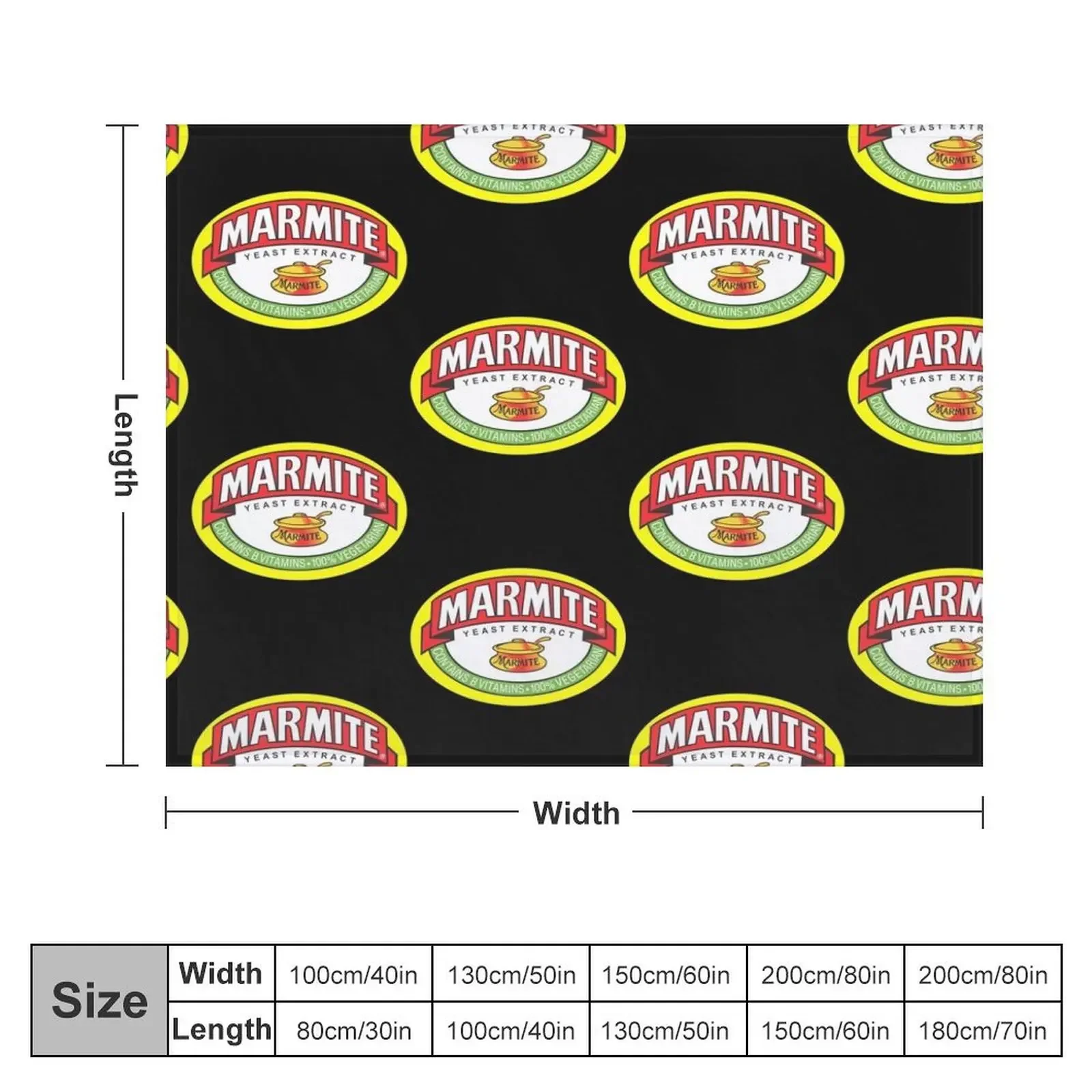 Spicy Marmite Logo 7 Throw Blanket warm winter Kid'S Flannel Blankets