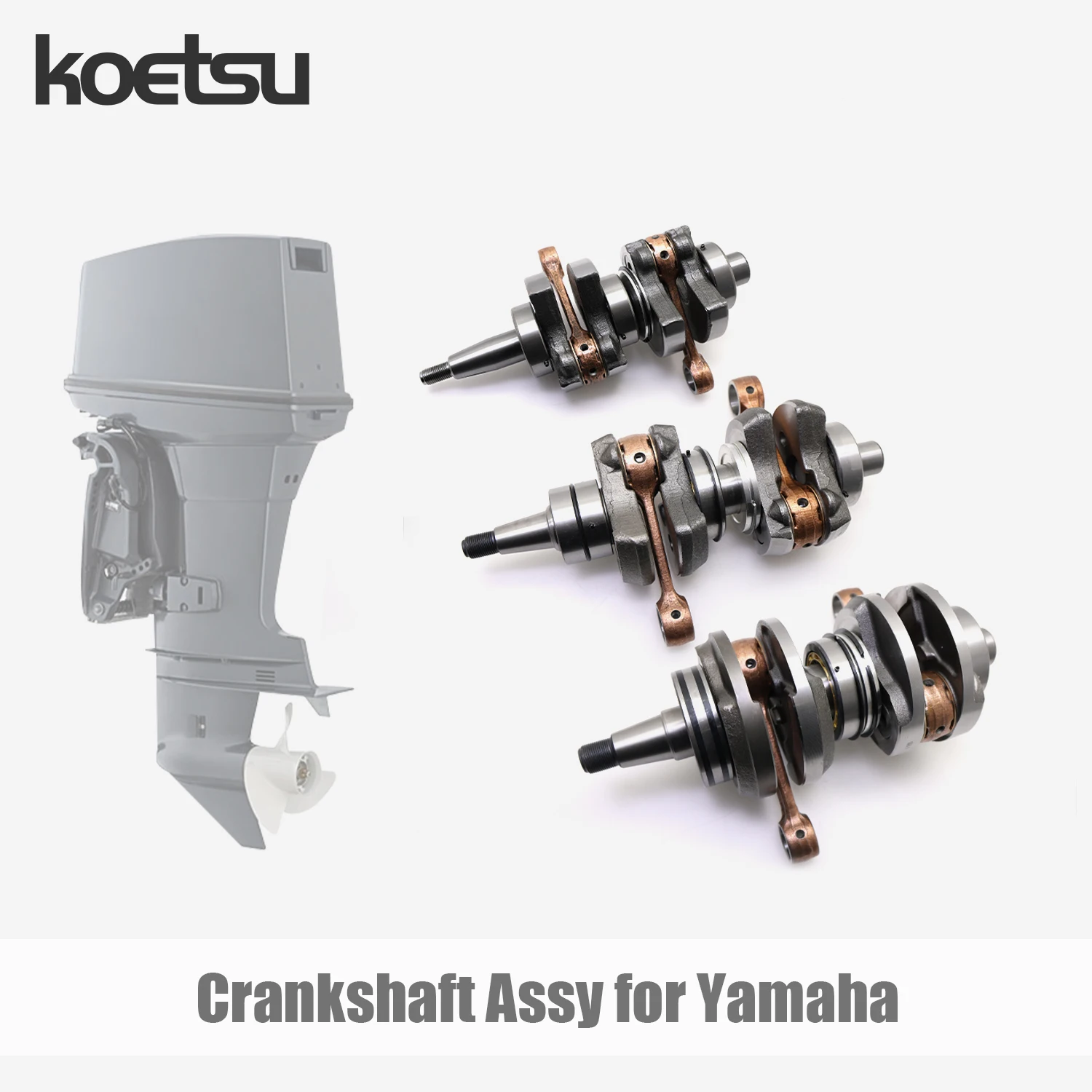 

KOETSU Crankshaft Assy - For YAMAHA Outboard Boat Engine Parts Kit Two Stroke 2-40 HP