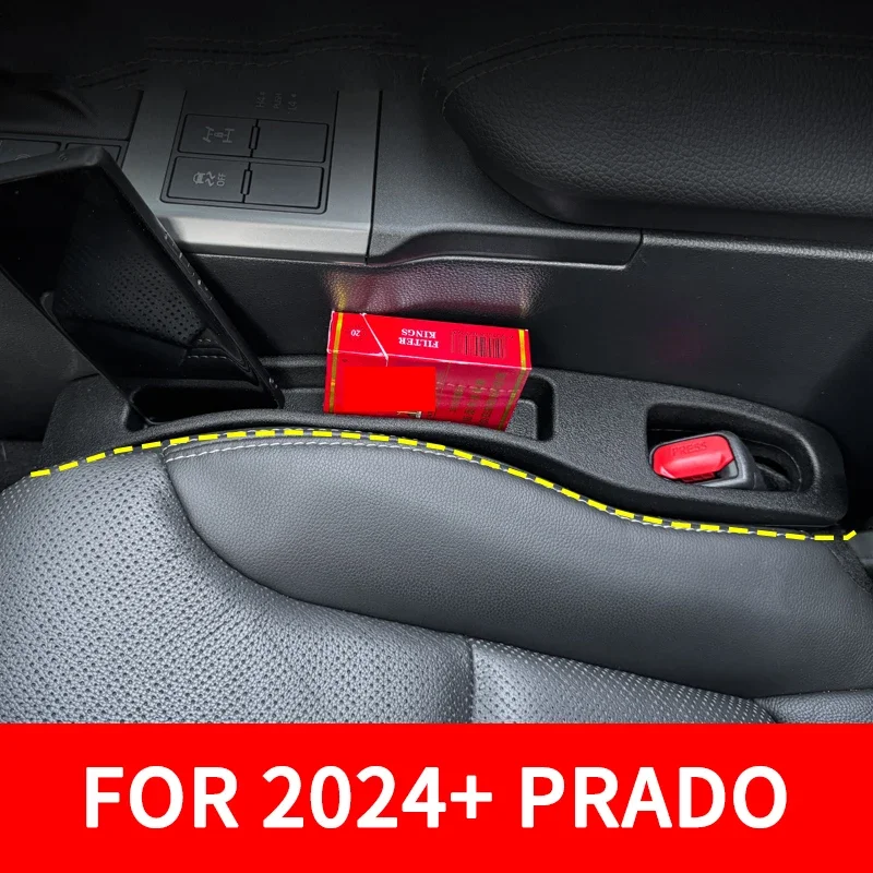 

Car Seat Gap Filler Strips Leak Proof Seat Crevice Storage Organizer for Toyota Prado 2024 LC250 Interior Accessories