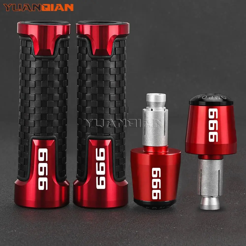 

For Ducati 999 S R 999R 999S 2003 2004 2005 2006 Motorcycle Handlebar Grips Hand Handle grip Ends Anti Vibration Silder Plug Cap