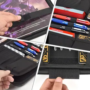 D&D用のDNDダイスセット用ダイストレイボックス、ローリングトレイポリヘドラルディスダンジョン用のストレージバッグホルダーとRPG用ドラゴン 12ベストセールスダンジョン家具-2