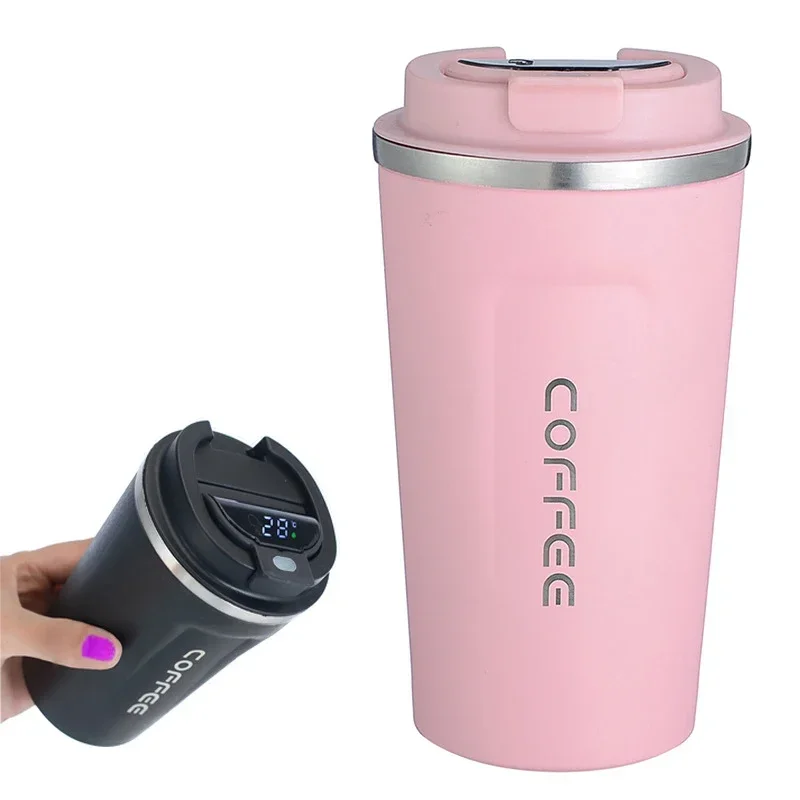 

Smart Thermos Coffee Mug Water Bottle Temperature Display Vacuum Flasks Thermal Tumbler in-Car Insulated Cup Christmas Gift