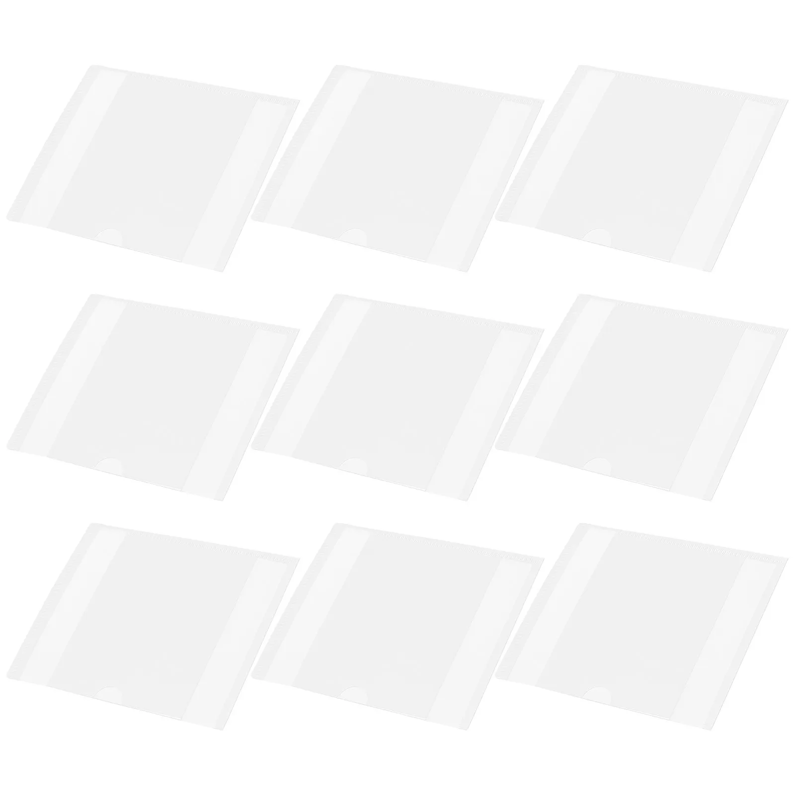 

10Pcs Transparent Document Organizer Sturdy File Folder Bags for Papers Files Storage Portable Bill Holder Office School