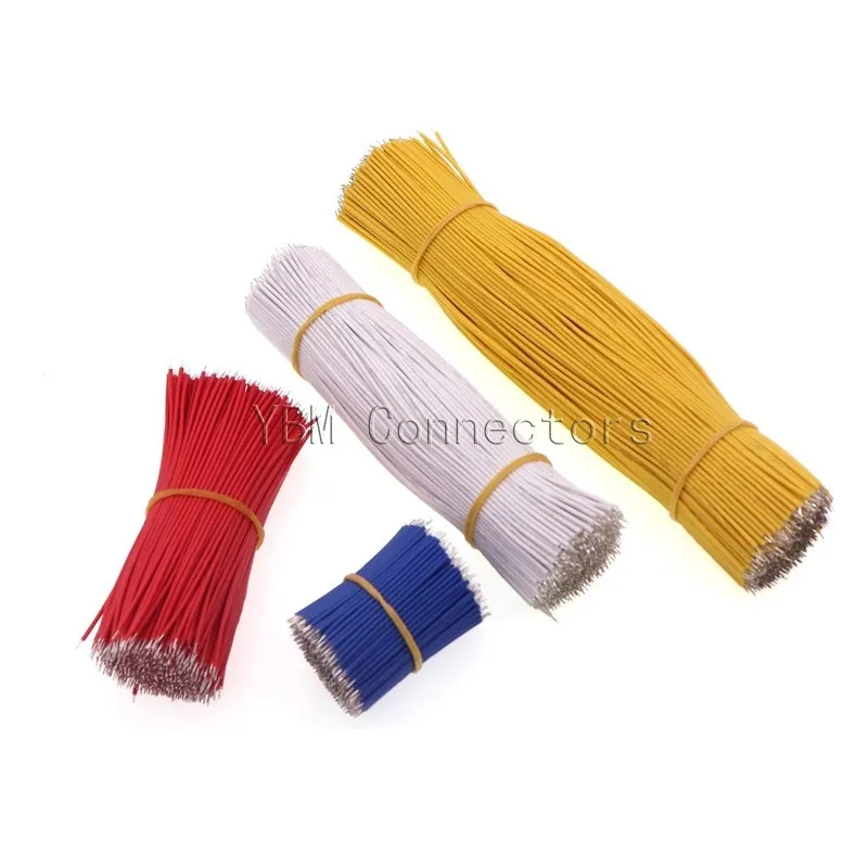 100Pcs 24AWG Breadboard Jumper Wire Cable Kit Tin-Plated PCB Solder Cable Flexible PVC Electronic Wire 5cm 8cm 10cm 6 Colors