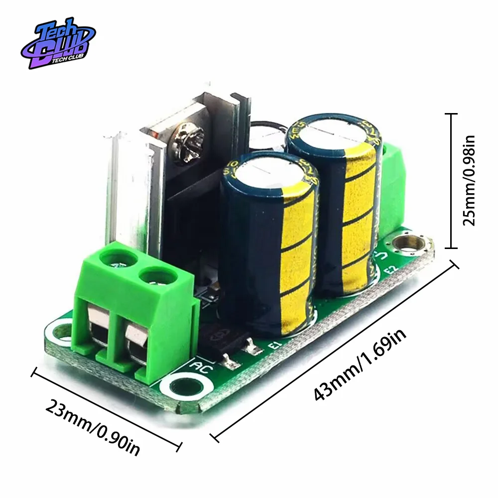 Single Regulated Module DC 5V 9V 12V 15V 24V Rectifier Filter Board Power Supply Accessories for Audio Amplifier