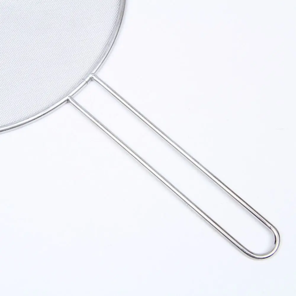 

Multifunctional Oil Splatter Screen Stainless-Steel Anti-splash Oil Splash Lids with Handle Durable Guards Mesh Kitchen Supplies