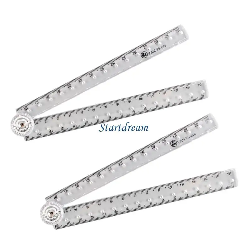 أداة قياس مرنة وواضحة وقابلة للنقل مع مؤشرات محززة للمهندسين المعماريين الطلاب K92C #3