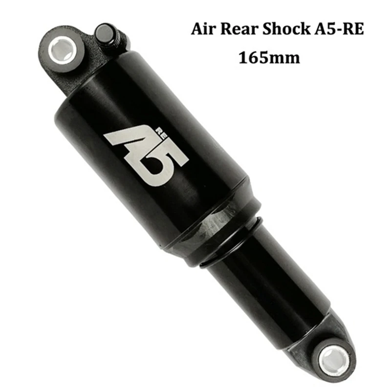 KS Mountain Bike Rear Shock Aluminum Alloy Bike Shock Absorber Aluminum Alloy A5 165Mm Black