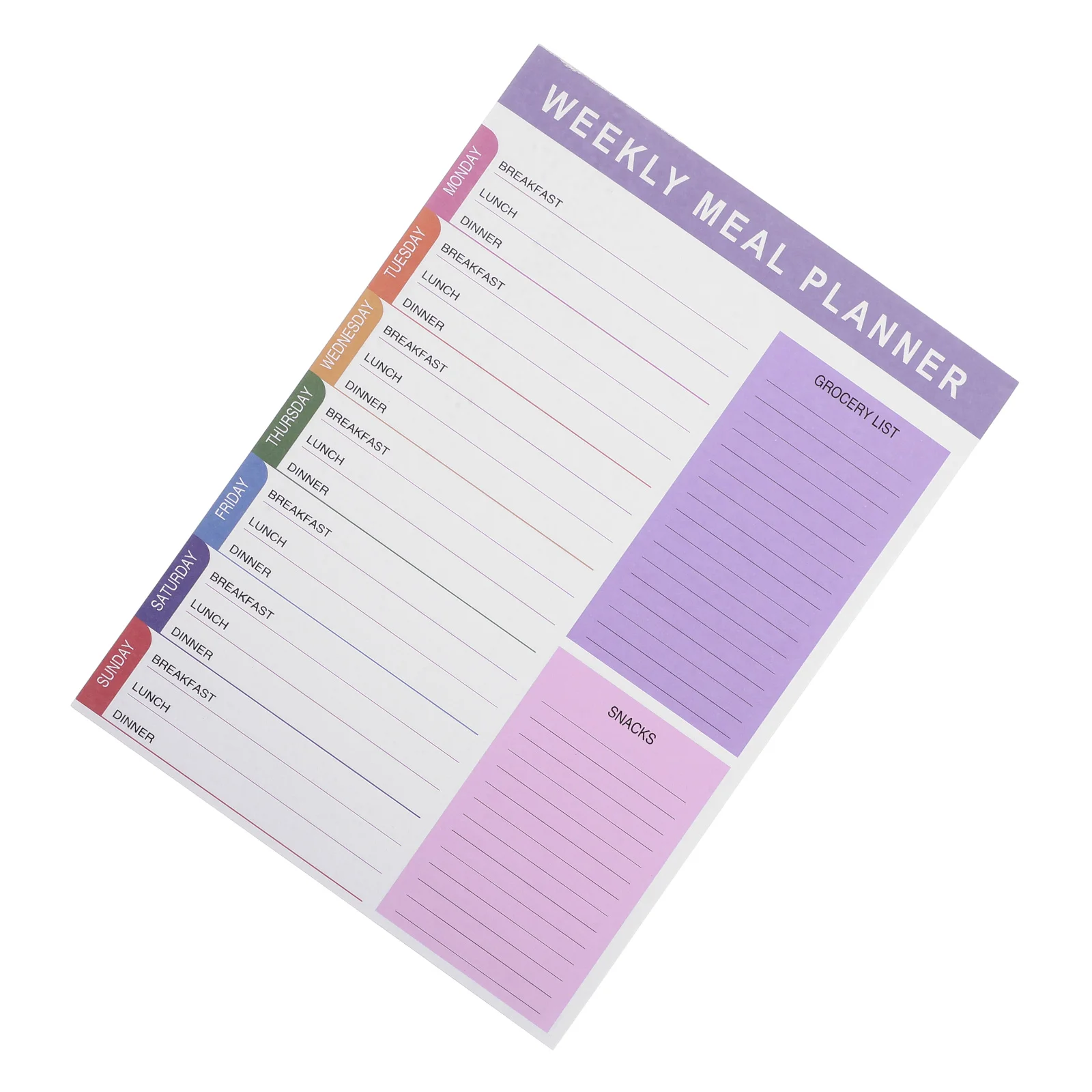 Recipe Planner Weekly Meal Magnetic Workout Tracker Journal Fridge Notepad for Undated Notepads Office Supplies Women