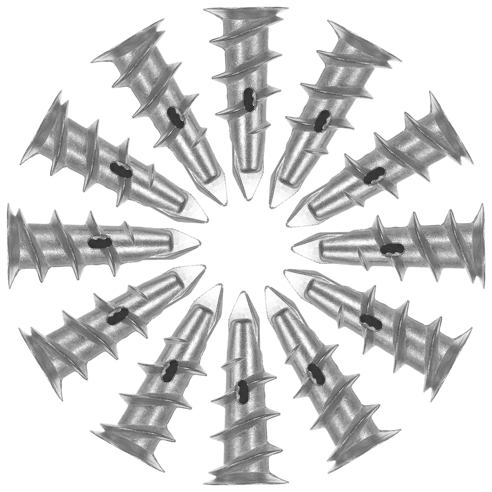 

100 шт. анкеров для гипсокартона, сверхпрочные, из цинкового сплава, саморезные, для крепления рам, полок, для гаража, ванной, кухни