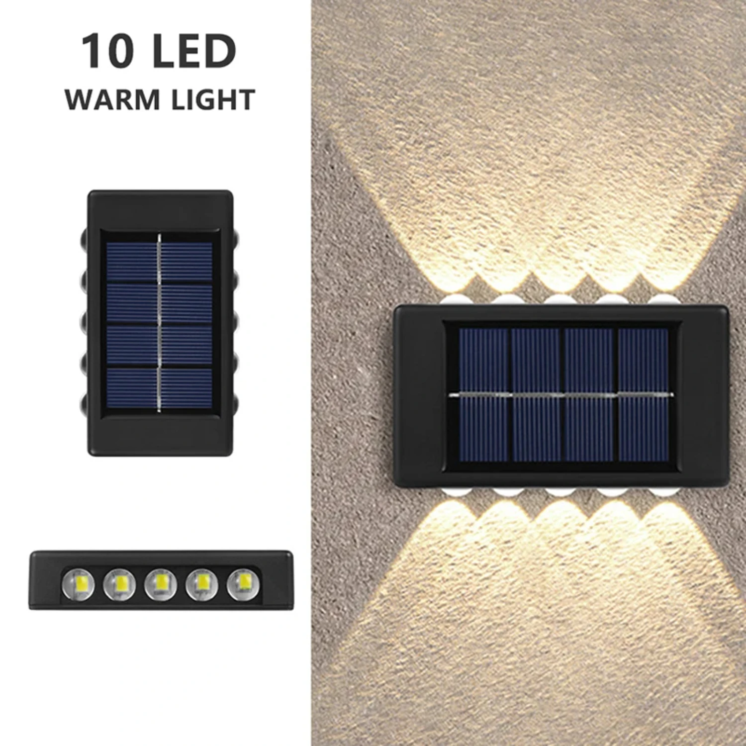 Smart Solar LED Outdoor Light Waterproof Garden Decor Lamps  Balcony Courtyard Street Wall Light Garden Outdoor Solar Lamp