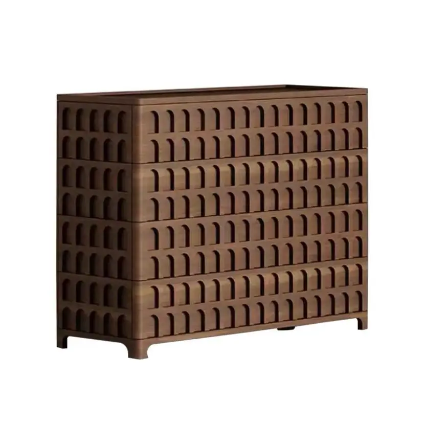 

Walnut log, retro style, Chinese and French light luxury cabinet