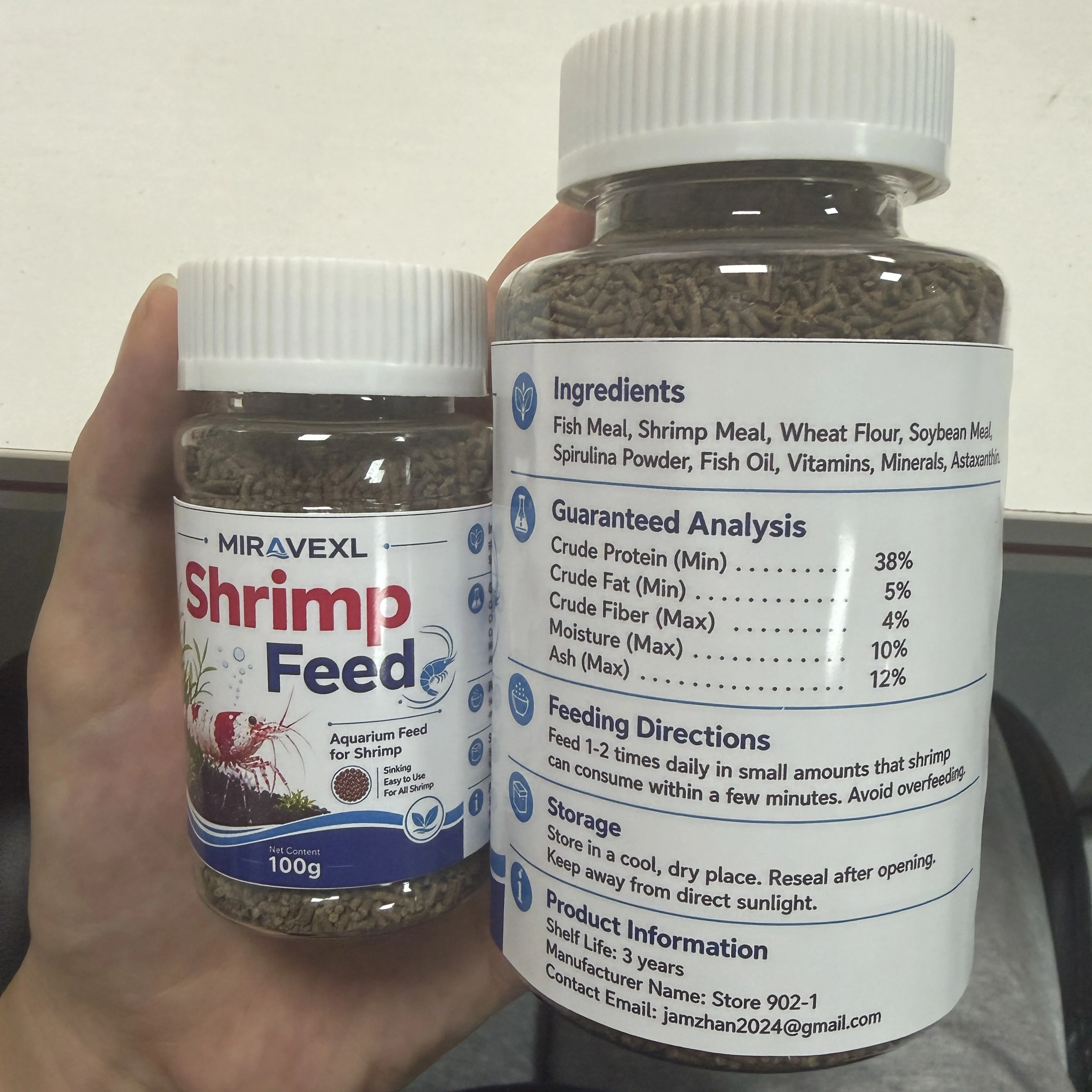 อาหารกุ้งเม็ดจมน้ำสำหรับตู้ปลา - Aquarium Fish Food บทวิจารณ์และราคา